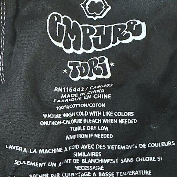 Empyre Tori Corduroy Pants Relaxed Fit Womens Size 9 Lightweight Y2K Skater 90s - Picture 6 of 6